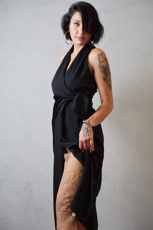 Anágua midi em tule e renda - Leonora