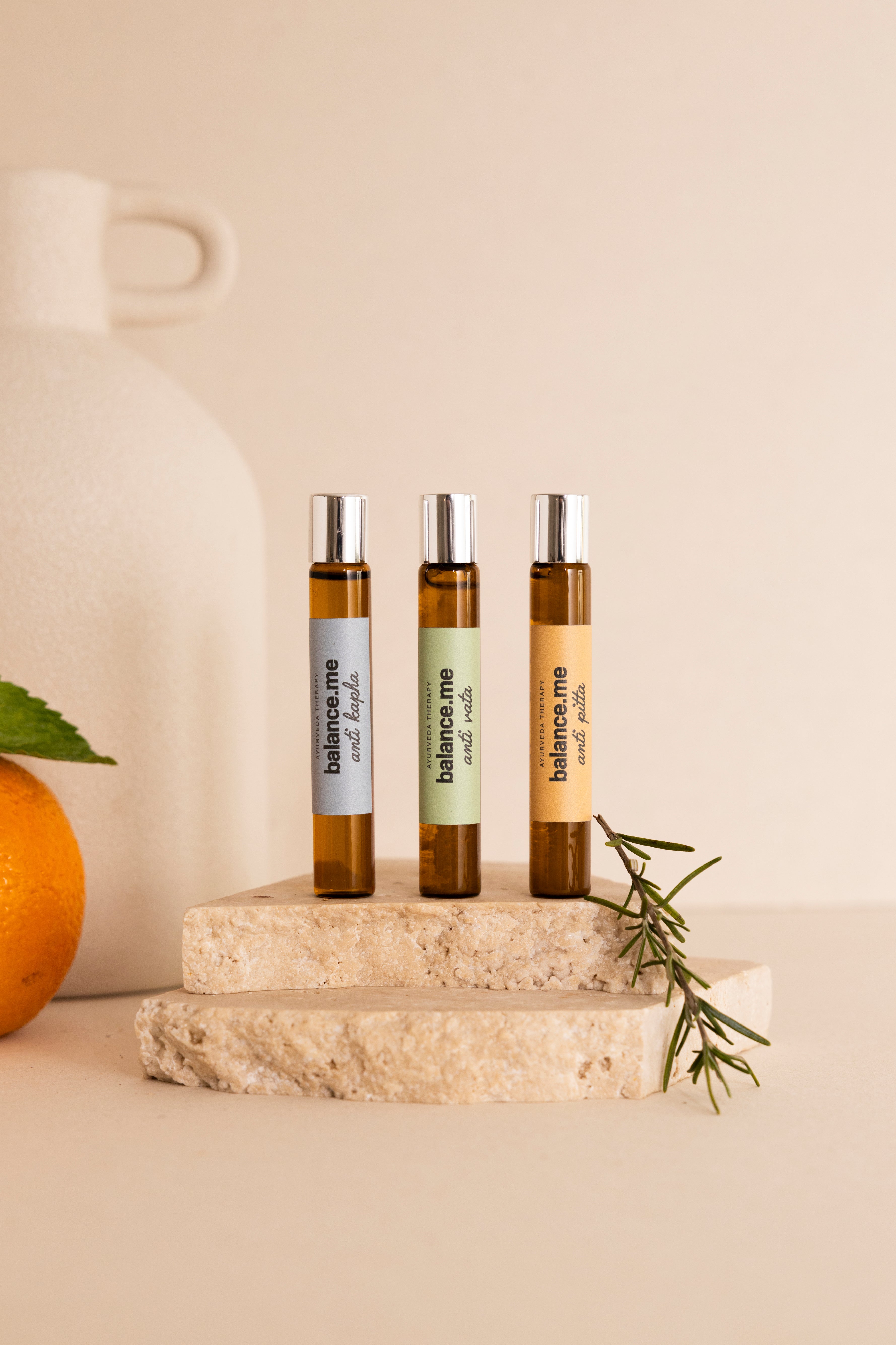 Kit de óleos roll-on ayurvédicos balance.me - Anti Dosha 10ml