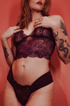 Calcinha em tule e renda - Marta