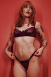 Top com aro em tule e renda - Monroe