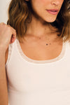 Regata curta em viscose e tule - Denise