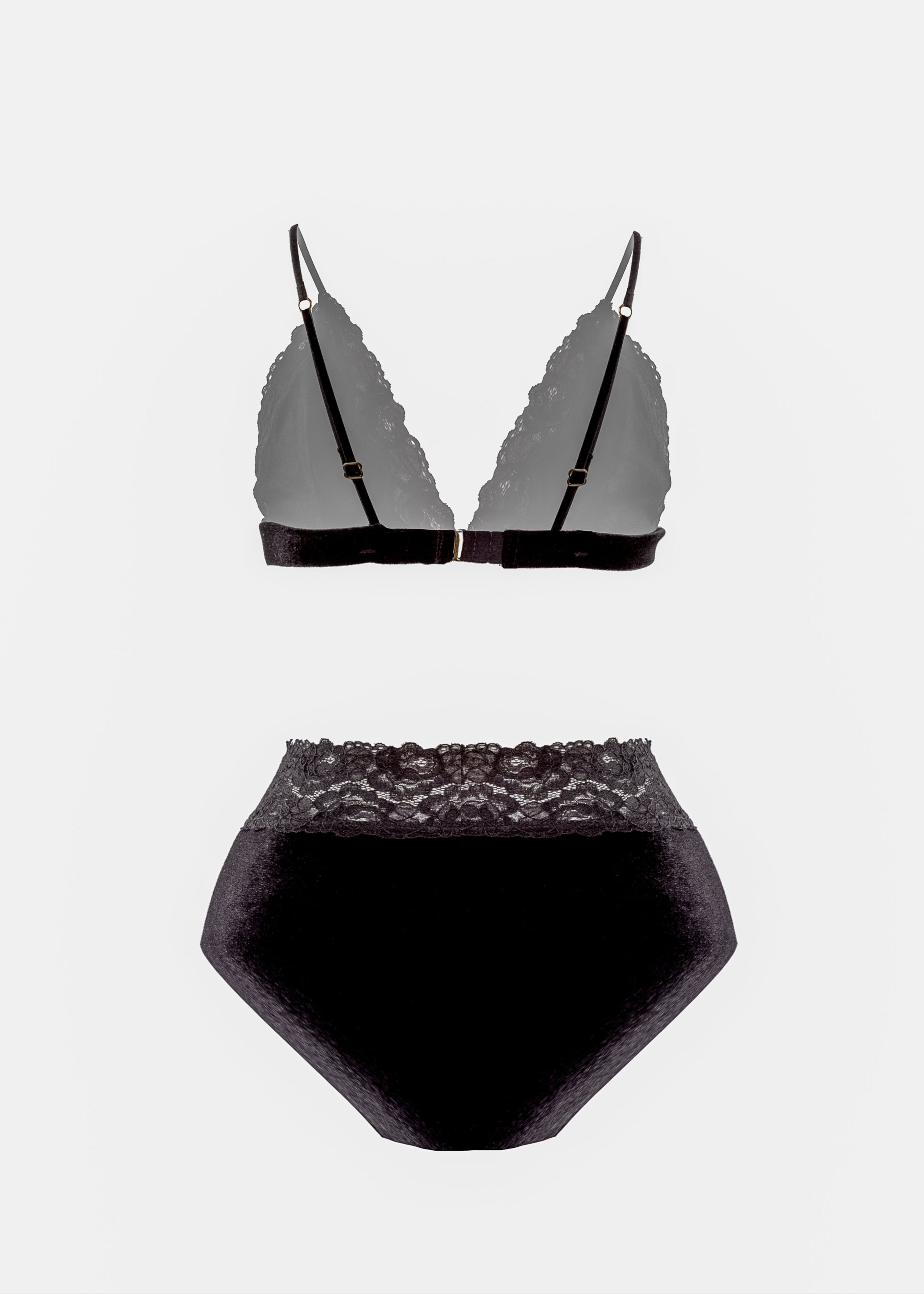 Calcinha cintura alta em veludo - Hot Panty Velvet