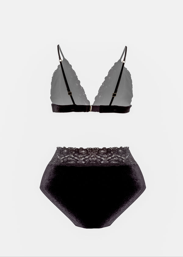 Calcinha cintura alta em veludo - Hot Panty Velvet