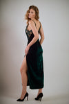 Vestido/Camisola em veludo - Slip