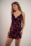Conjunto sleepwear floral em seda - Ju