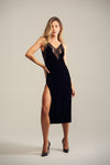 Vestido/Camisola em veludo - Slip
