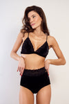 Calcinha cintura alta em veludo - Hot Panty Velvet