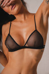 Top em tule com alças finas - May