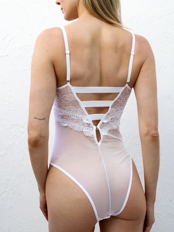 Body em renda e  tule - Erotic